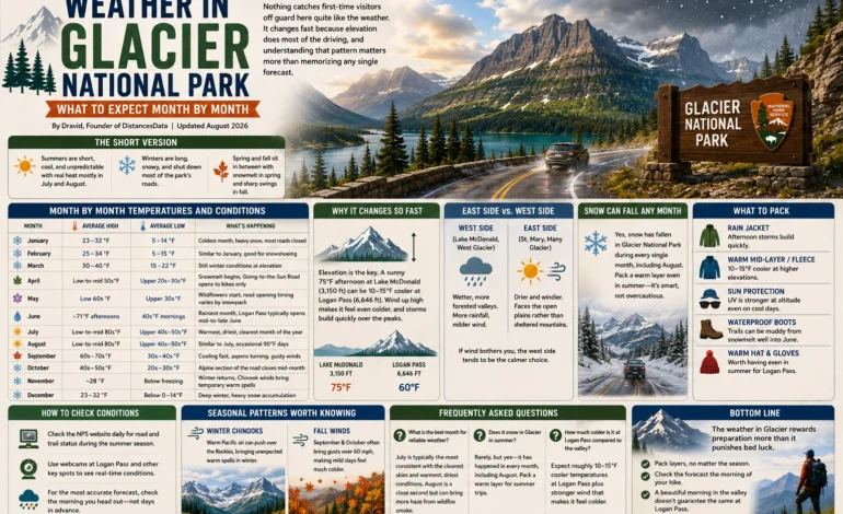 Weather in Glacier National Park