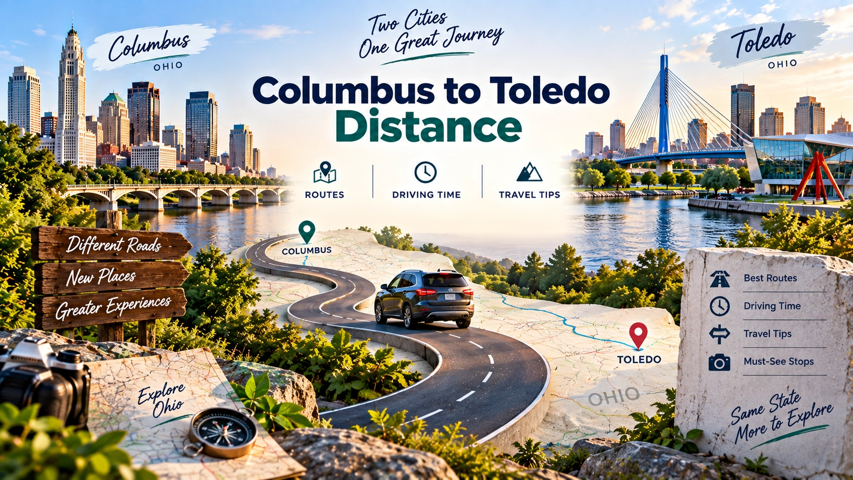 Columbus to Toledo Distance: Miles, Route and Driving Time