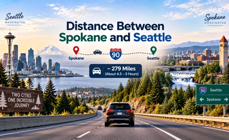 Distance Between Spokane and Seattle