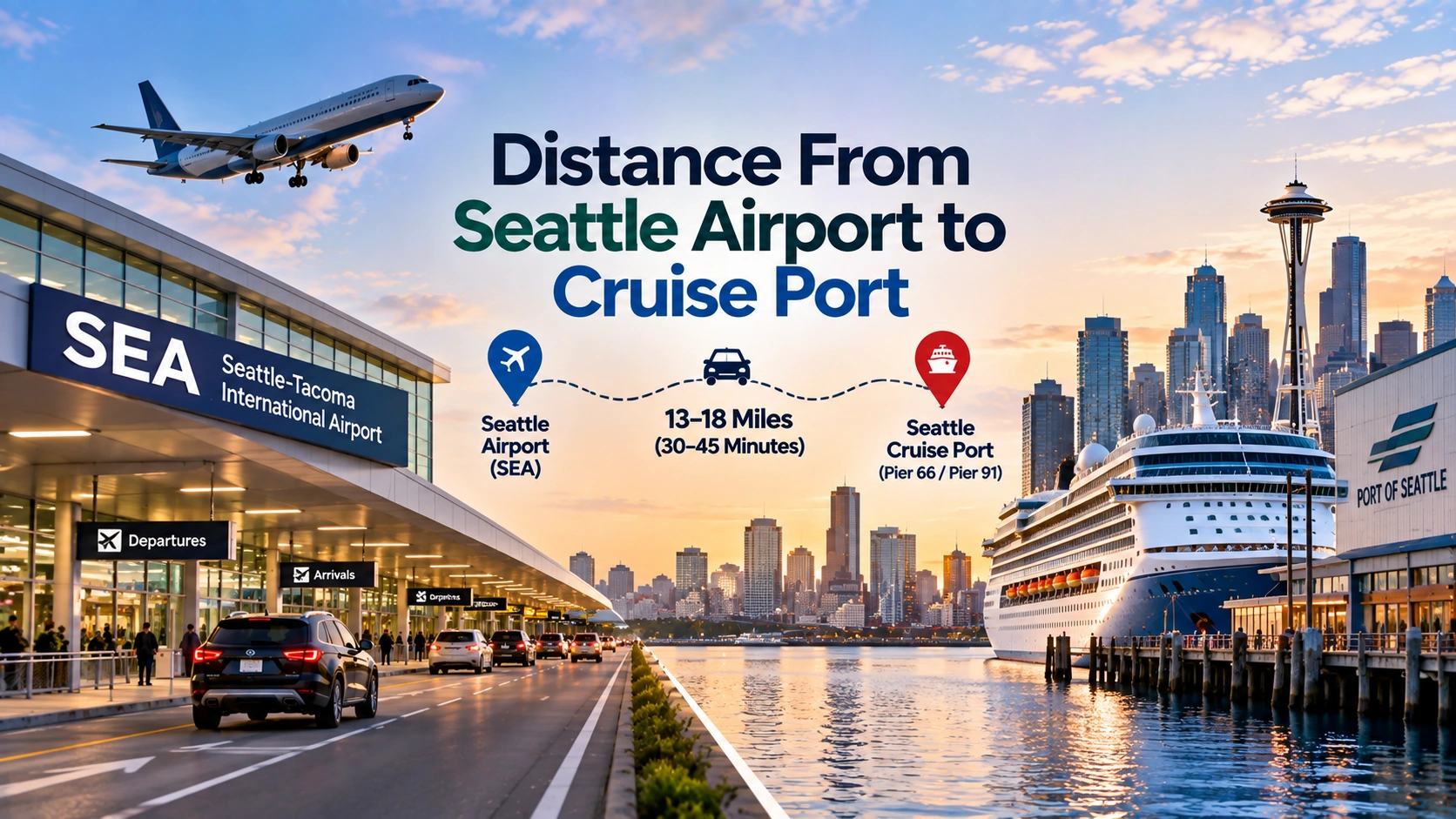 Distance From Seattle Airport to Cruise Port: Pier 66 vs Pier 91 Explained