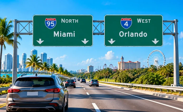 Miami to Orlando Distance