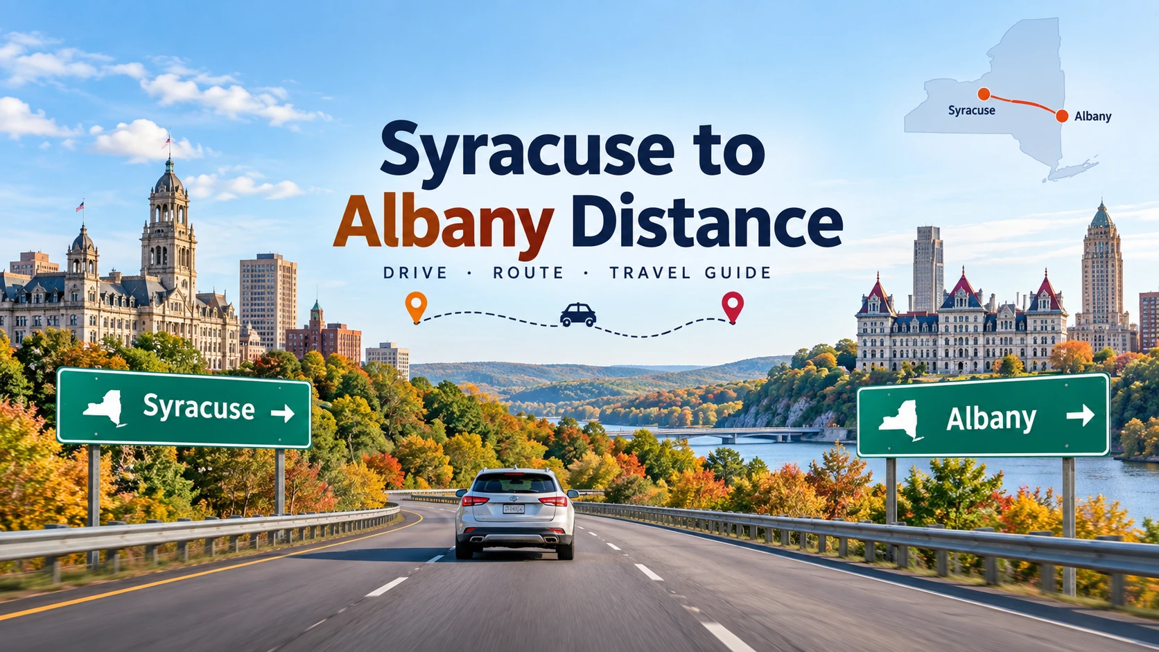 Syracuse to Albany Travel Guide: Distance, Rest Stops, EV Charging and Hotels