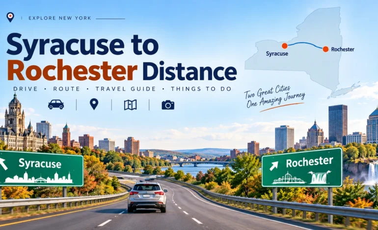 Syracuse to Rochester distance