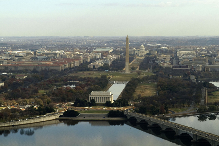 The National Mall in Washington DC. Photo: Johnny Bivera, US Navy / Wikimedia Commons (public domain).